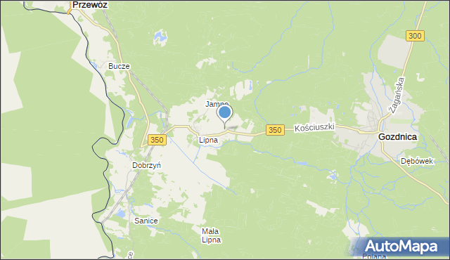 mapa Leśniczówka Jedliniec, Leśniczówka Jedliniec na mapie Targeo